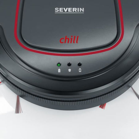 SEVERIN RB7025 Robot aspirapolvere, batteria al litio 12,8 V, 90 min. tempo di funzionamento, circa 100 m2, Silenzioso: 65 dB, Slim: 7 cm di altezza