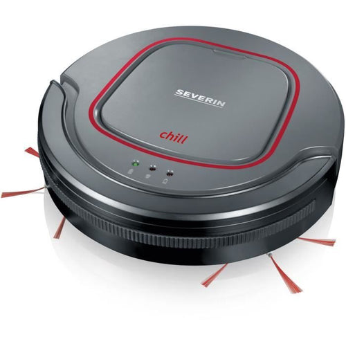 SEVERIN RB7025 Robot aspirapolvere, batteria al litio 12,8 V, 90 min. tempo di funzionamento, circa 100 m2, Silenzioso: 65 dB, Slim: 7 cm di altezza