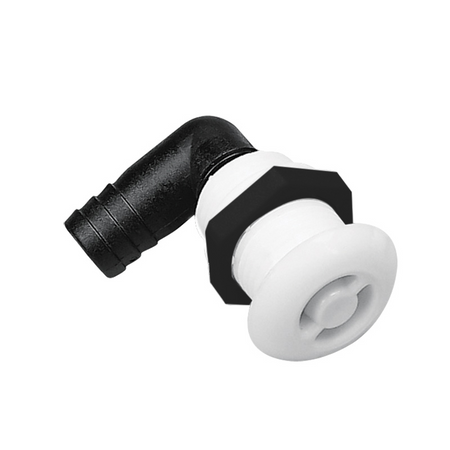Sfiato Nylon Bianco Curvo Ø Mm.16