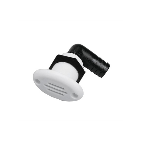 Sfiato Nylon Bianco Ovale Curvo