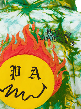 Palm Angels Felpa con Cappuccio Tye And Dye da uomo