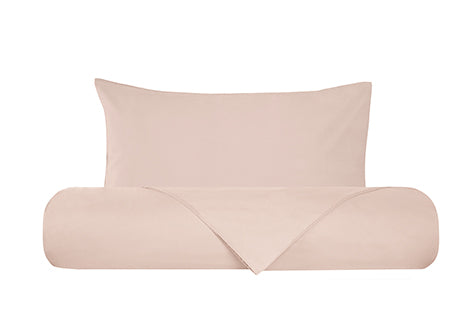 Set copripiumino federe parure copripiumino flanella caldo cotone 100% cotone Made in Italy ROSA