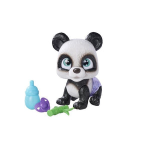 Smoby - Coccola Petz - Panda per adozione - 4 accessori - Articolata - Legno e pipì - Certificato di adozione - Da 3 anni in su