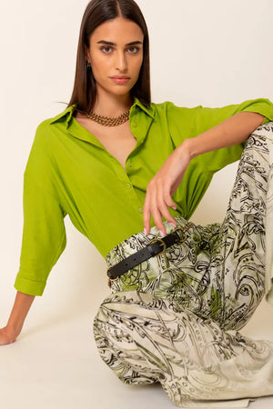 SISTE'S | Pantalone ampio fantasia cachemire