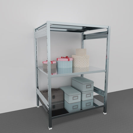 SCAFFALE METALLICO da magazzino Zincata cm. 100x80x150h