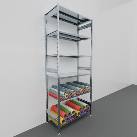 SCAFFALATURA in metallo da magazzino Zincata cm. 120x60x300h