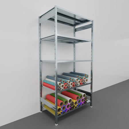 SCAFFALATURA in metallo da magazzino Zincata cm. 120x70x242h