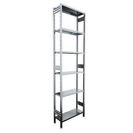 SCAFFALATURA metallica da magazzino Zincata cm. 80x30x300h