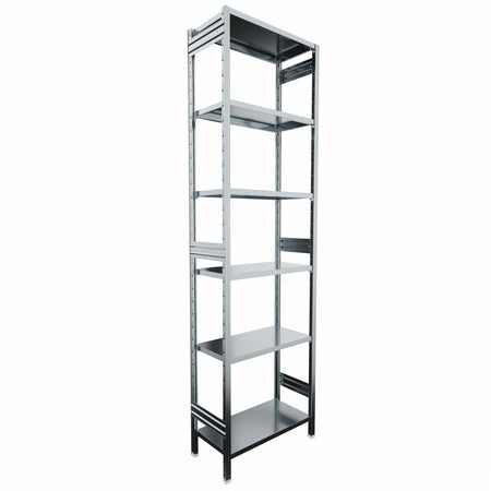 SCAFFALATURA metallica per magazzino Zincata cm. 80x40x300h