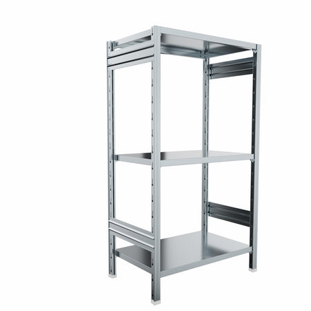 SCAFFALATURA in metallo per magazzino Zincata cm. 80x50x150h