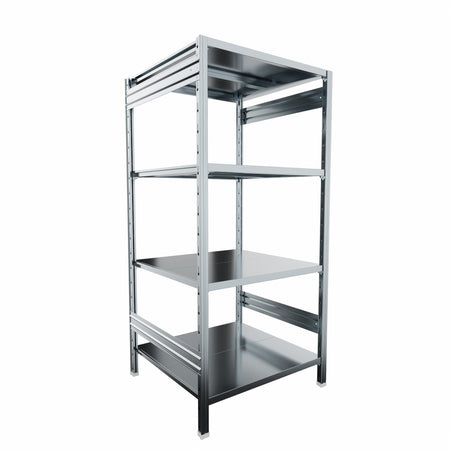 SCAFFALATURA in ferro da magazzino Zincata cm. 80x80x180h