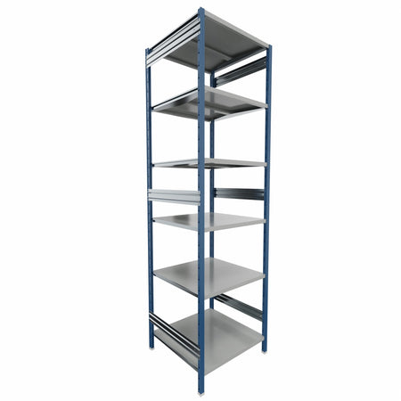 SCAFFALE metallico da magazzino Verniciata cm. 80x80x300h