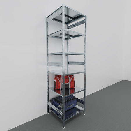 SCAFFALATURA in ferro da magazzino Zincata cm. 80x80x300h