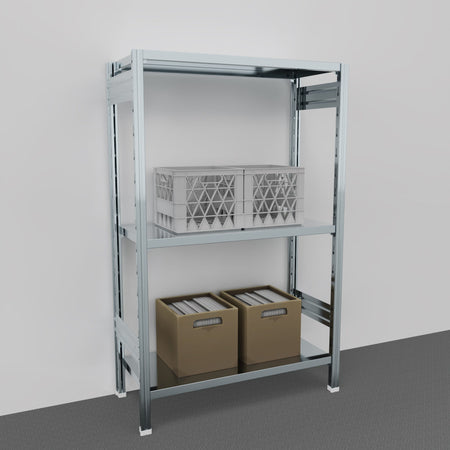 SCAFFALATURA in ferro da magazzino Zincata cm. 91x40x150h