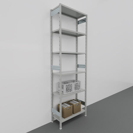SCAFFALATURA metallica da magazzino Verniciata cm. 91x40x300h