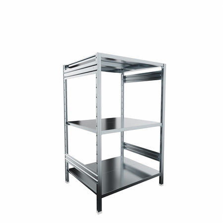SCAFFALATURA metallica da magazzino Zincata cm. 91x80x150h