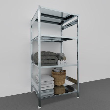 SCAFFALATURA di metallo per magazzino Zincata cm. 91x80x200h