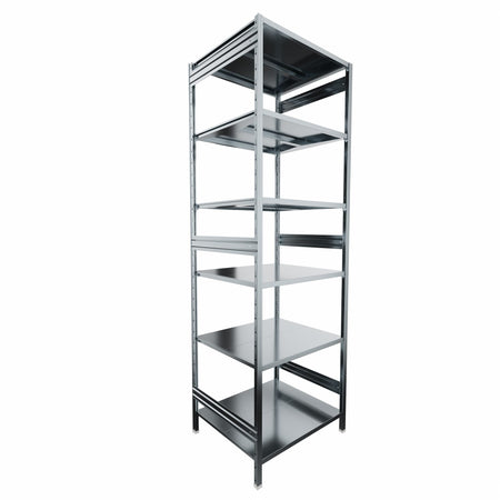 SCAFFALATURA metallica da magazzino Zincata cm. 91x80x300h
