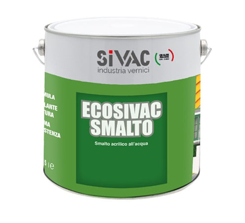 Smalto Ecosivac Nero Lucido Ml750 Acqua Acrilic