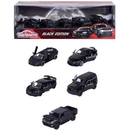 MAJORETTE - Confezione regalo - Edizione nera Confezione regalo da 5 pezzi - Veicoli da collezione