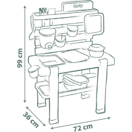 SMOBY Life - Cucina di fango - Cucina a tema casa