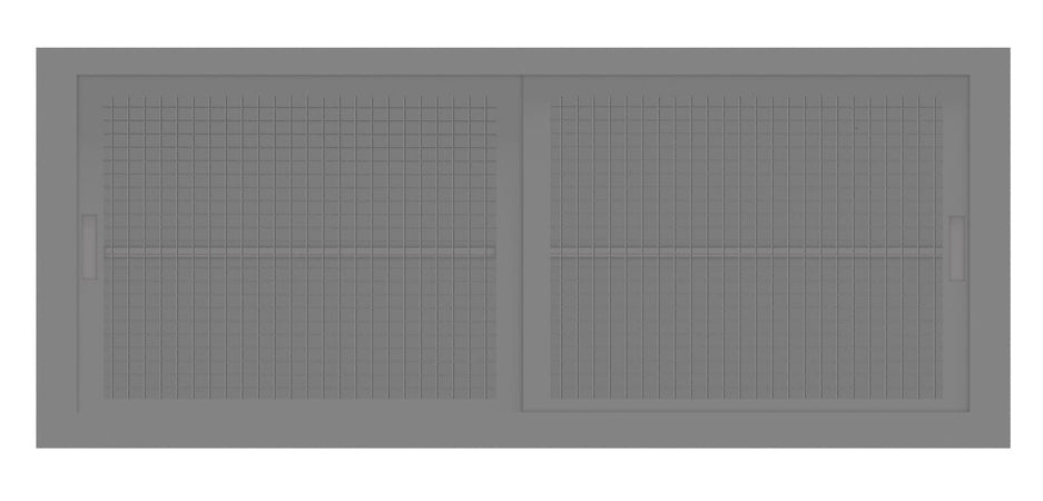 Sopralzo per armadio da ufficio a piani metallici e ante in rete cm. 180x45x85H