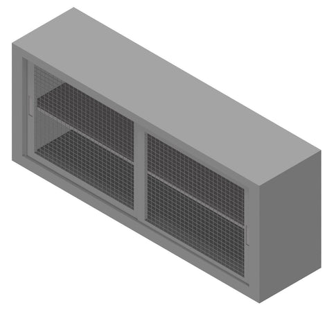 Sopralzo per armadio da ufficio a piani metallici e ante in rete cm. 180x45x85H