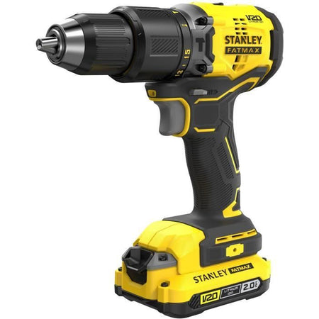 Trapano avvitatore a percussione brushless 60 Nm - Litio 18V - 2 Batterie 2Ah - STANLEY FATMAX V20 - SFMCD715D2K-QW