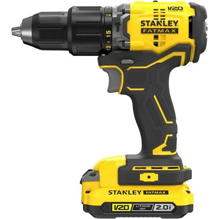 Trapano avvitatore a percussione brushless 60 Nm - Litio 18V - 2 Batterie 2Ah - STANLEY FATMAX V20 - SFMCD715D2K-QW
