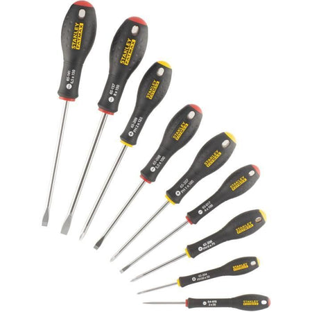 Set di 10 cacciaviti - STANLEY FATMAX - FMHT65439-0 - Elettricista + Meccanico + Phillips + Tester
