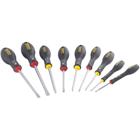 Set di 10 cacciaviti - STANLEY FATMAX - FMHT65439-0 - Elettricista + Meccanico + Phillips + Tester