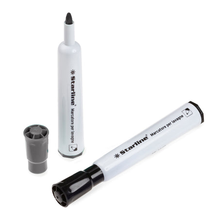 Marcatore Per Lavagne Punta Tonda 2Mm Nero Starline