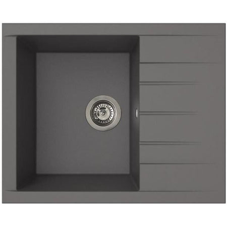 Lavello - Resina SMC - Grigio cemento - Incasso - STRADOUR - Cube 1C XS - 62 x 50 cm
