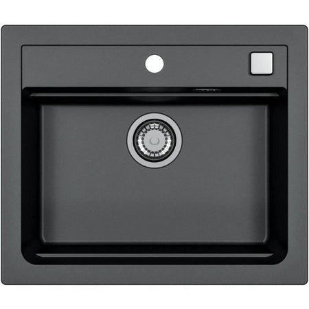 Lavello da incasso - Granito - Nero - 1 vasca - 59 x 50 cm - ATROX - STRADOUR