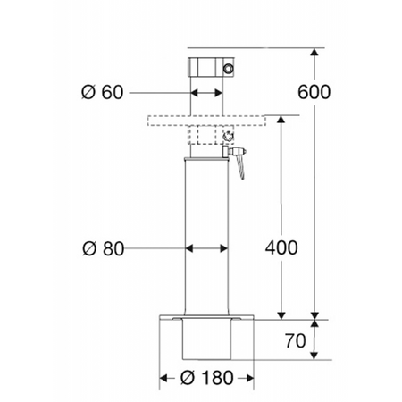 Supporto Telescopico Mm.400/600
