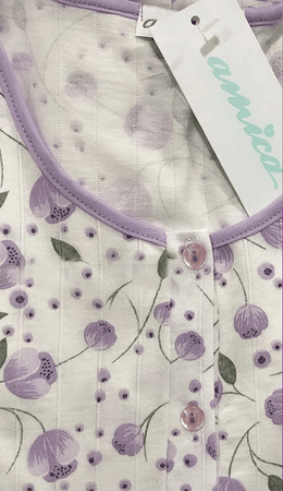 Amica Camicia da Notte Estiva Maniche Corte 91A764 S30 - Passarelli Biancheria