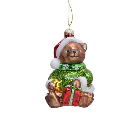 Pendaglio a forma di orsetto decorazione per albero di natale