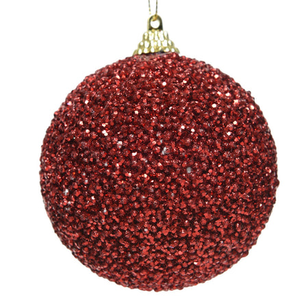 Palline per albero di Natale decorato, in gommapiuma con glitter, da Ø 8 cm, 12 pezzi