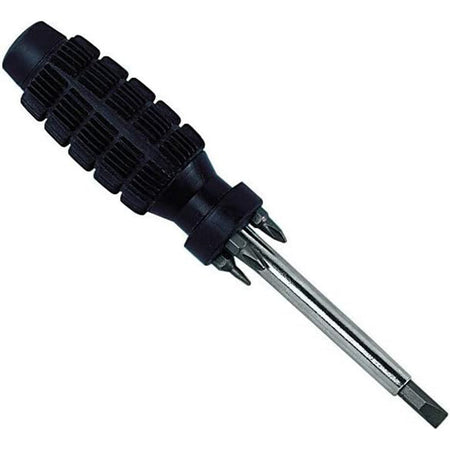 Cacciavite magnetico con 5 inserti e manico antiscivolo in blister, da 25 mm