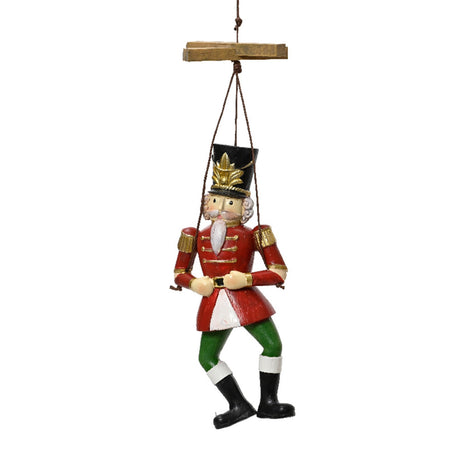 Pendaglio burattini decorazione per albero di natale h 15,5 cm