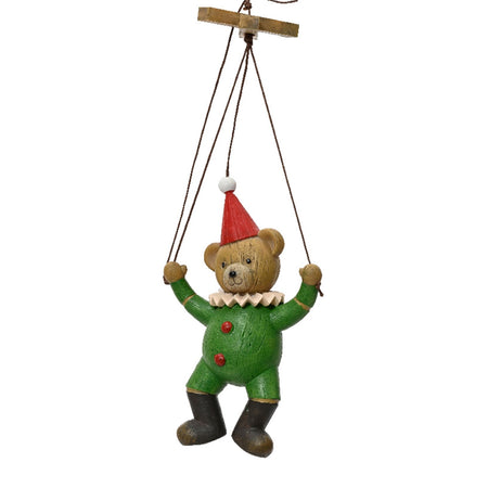 Pendaglio burattini decorazione per albero di natale h 10,7 cm
