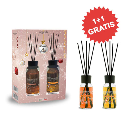 Set 2 Diffusori 125ml Arancia e Cannella + Arancia e Vaniglia