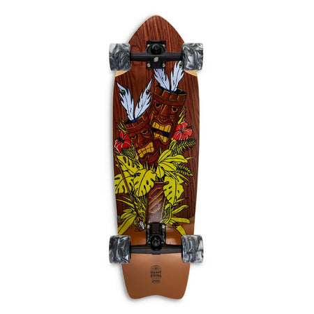 Skateboard Ghettoblaster Surfskate Tiki Token Mogano Fish tail 32" 9.875"