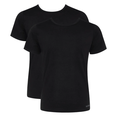 Sloggi Uomo Confezione 2 T-Shirt GO ABC O-Neck 10217962 S25 - Passarelli Biancheria
