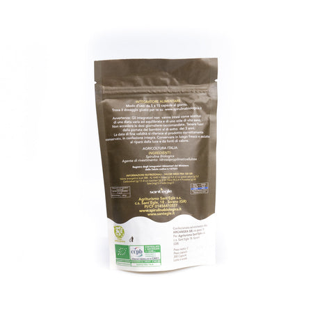 Spirulina biologica, 200 capsule da 500 mg