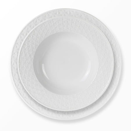 Servizio tavola 18 pezzi in porcellana STAR WEISS by Weissestal