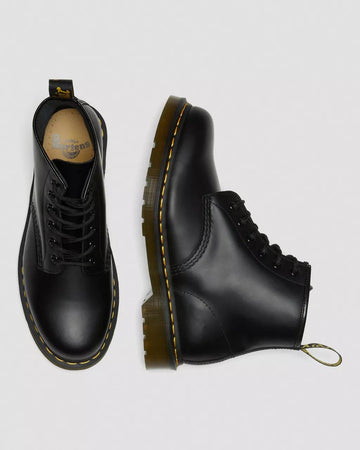 Stivali Dr Martens 101 smooth black yellow stitch