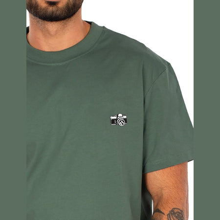 T-shirt Iriedaily Spiegelreflex jungle green