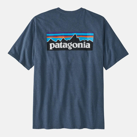 T-shirt Patagonia P-6 Logo Responsibili-tee utility blue
