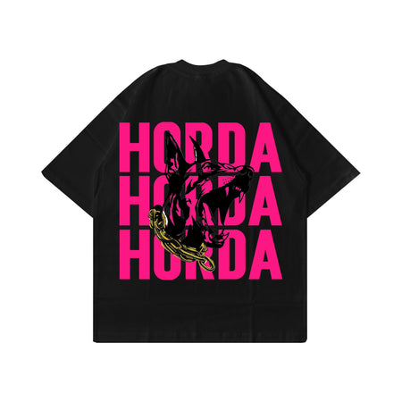T-shirt Urban Outfitters oversized Tee Nera 100% Cotone Boxy Fit Horda X3 Horda Brand Streetwear